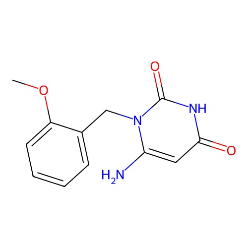 6-Amino-1-[(2-methoxyphenyl)methyl]pyrimidine-2,4-dione structure