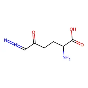 6-Diazo-5-oxo-DL-norleucine structure