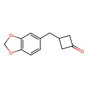 3-Piperonylcyclobutanone structure
