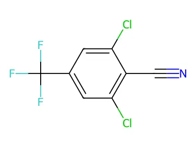 2,6-Dichloro-4-(trifluoromethyl)benzonitrile structure