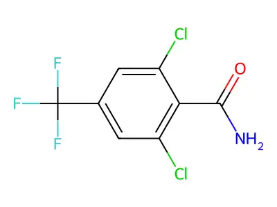 2,6-Dichloro-4-(trifluoromethyl)benzamide structure