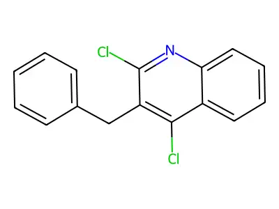 3-Benzyl-2,4-dichloroquinoline structure