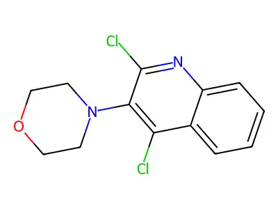 4-(2,4-Dichloro-3-quinolyl)morpholine structure