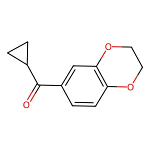 Cyclopropyl(2,3-dihydro-1,4-benzodioxin-6-yl)methanone structure