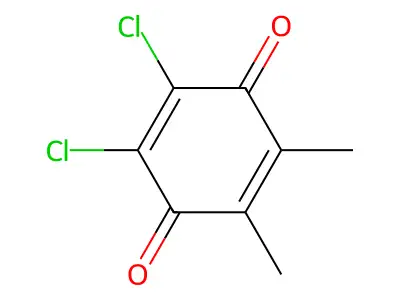 2,3-Dichloro-5,6-dimethyl-1,4-benzoquinone structure