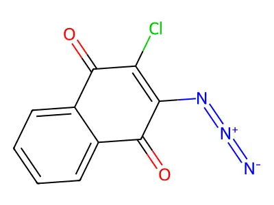 2-Azido-3-chloronaphthalene-1,4-dione structure