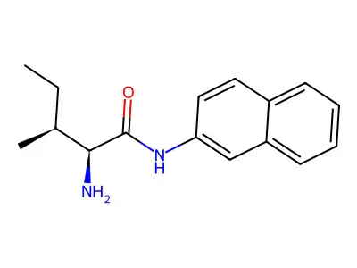 L-Isoleucine beta-naphthylamide structure