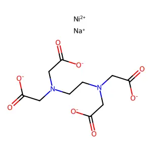 Ethylenediaminetetraacetic Acid Disodium Nickel(II) Salt Hydrate structure