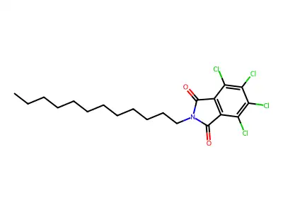 1H-Isoindole-1,3(2H)-dione, 4,5,6,7-tetrachloro-2-dodecyl- structure