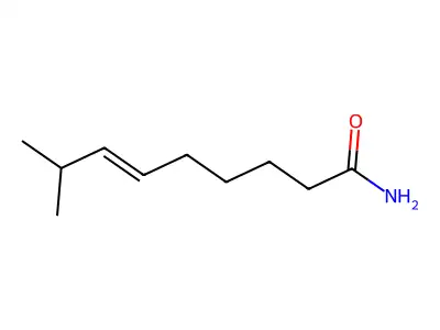 8-Methyl-6-nonenamide structure