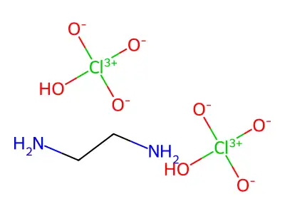 Ethylene diamine diperchlorate structure
