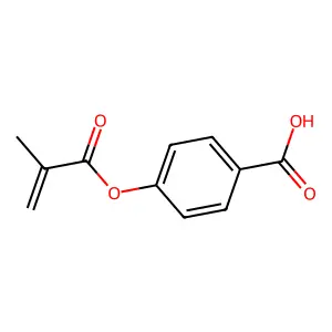 p-Methacryloyloxybenzoic acid structure