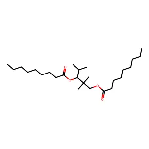 Nonanoic acid, 1,1'-(2,2-dimethyl-1-(1-methylethyl)-1,3-propanediyl) ester structure