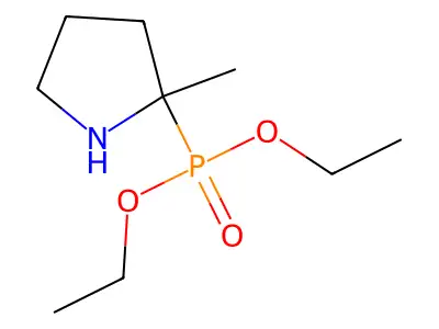 Diethyl (2-methylpyrrolidin-2-yl)phosphonate structure