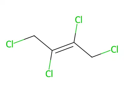 1,2,3,4-Tetrachloro-2-butene structure