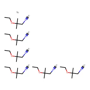 Hexakis(ethoxyisobutylisonitrile)technetium(I) structure