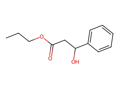 Propyl 3-hydroxy-3-phenylpropanoate structure
