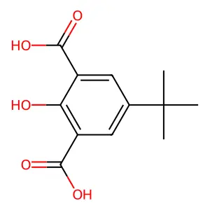 5-Tert-butyl-2-hydroxybenzene-1,3-dicarboxylic acid structure