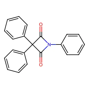2,4-Azetidinedione, 1,3,3-triphenyl- structure