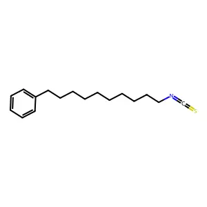 10-Phenyldecyl isothiocyanate structure
