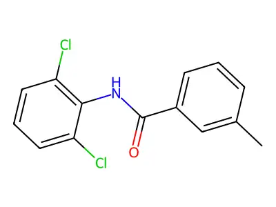 N-(2,6-dichlorophenyl)-3-methylbenzamide structure