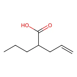 (+-)-2-n-Propyl-4-pentenoic acid structure