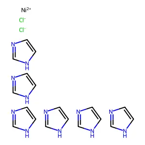 Nickel(2+), hexakis(1H-imidazole-kappaN3)-, chloride (1:2), (OC-6-11)- structure