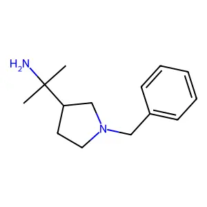 (R)-3-(1-Amino-1-methylethyl)-1-benzylpyrrolidine structure