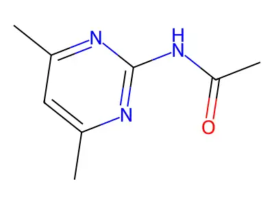 2-Acetamido-4,6-dimethylpyrimidine structure