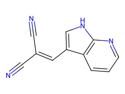 Propanedinitrile, 2-(1H-pyrrolo[2,3-B]pyridin-3-ylmethylene)- structure