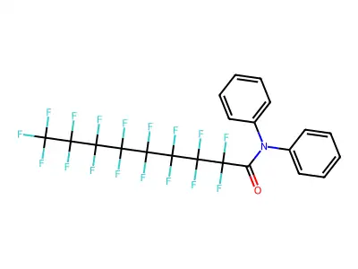 2,2,3,3,4,4,5,5,6,6,7,7,8,8,9,9,9-Heptadecafluoro-N,N-diphenylnonanamide structure