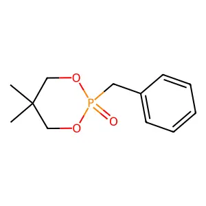 1,3,2-Dioxaphosphorinane, 5,5-dimethyl-2-(phenylmethyl)-, 2-oxide structure
