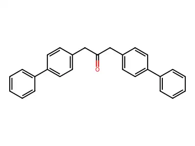 2-Propanone, 1,3-bis([1,1'-biphenyl]-4-yl)- structure