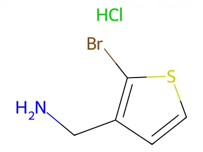 (2-Bromothiophen-3-yl)methanamine structure