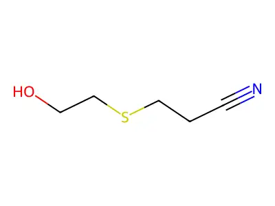 3-[(2-Hydroxyethyl)thio]propanenitrile structure