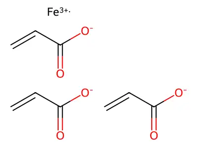 Iron(2+) acrylate structure
