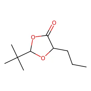 2-t-Butyl-5-propyl-[1,3]dioxolan-4-one structure