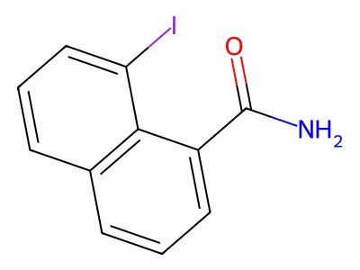 8-Iodo-1-naphthalenecarboxamide structure