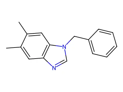 5,6-Dimethyl-1-(phenylmethyl)-1H-benzimidazole structure