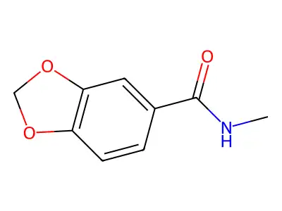 N-methyl-1,3-benzodioxole-5-carboxamide structure