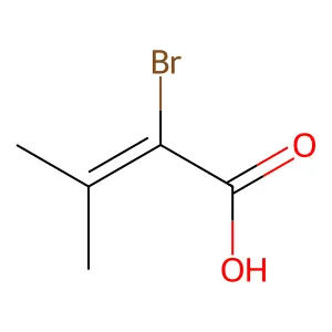 2-Bromo-3-methylbut-2-enoic acid structure