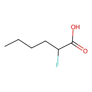 2-Fluorohexanoic acid structure