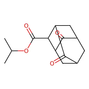 Propan-2-yl 4,8-dioxoadamantane-2-carboxylate structure