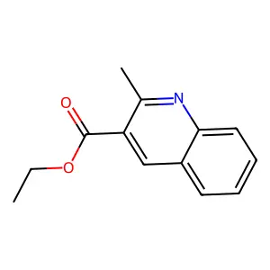 2-Methylquinoline-3-carboxylic acid ethyl ester structure
