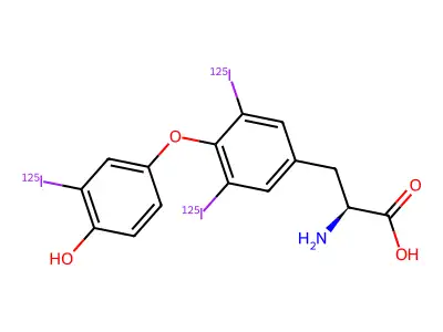 Liothyronine I 125 structure