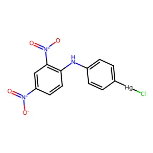 Mercury, chloro[4-[(2,4-dinitrophenyl)amino]phenyl]- structure