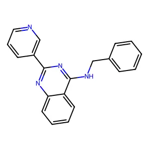 N-benzyl-2-(pyridin-3-yl)quinazolin-4-amine structure