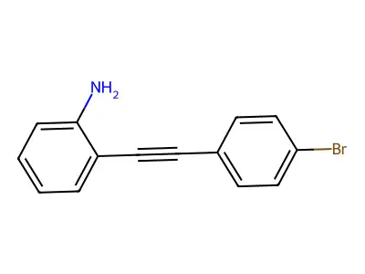 2-((4-Bromophenyl)ethynyl)aniline structure