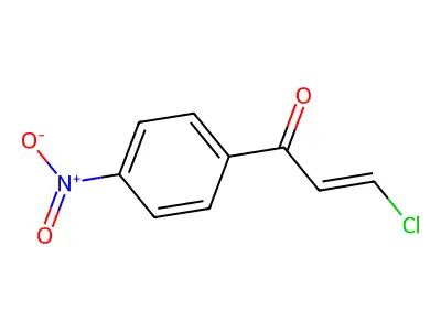 3-Chloro-1-(4-nitrophenyl)prop-2-en-1-one structure