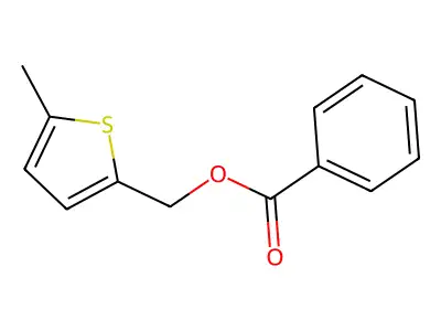 (5-methylthiophen-2-yl)methyl Benzoate structure